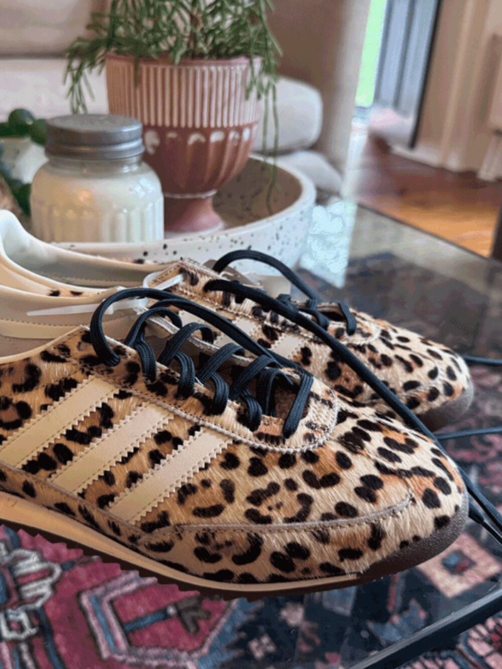 Size 10.5 — adidas SL 72 OG Leopard Print W